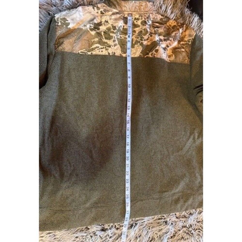 Mens XL RealTree Jacquard Fleece Pullover Timber Camo Camouflage Jacket Shirt‎ - Picture 13 of 14